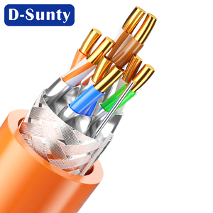 สายเคเบิลเครือข่ายอีเธอร์เน็ต Cat 7 SFTP FTP ความเร็วสูง ความยาว 1000 ฟุต (305 เมตร) 4 คู่ 28awg สีดำ หุ้มด้วย PVC สำหรับการสื่อสาร - Product Image 4