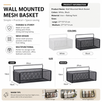 Étagère murale métallique pour dortoir, rangement de chevet, organisateur mural sans perçage pour lits superposés, panier suspendu pratique