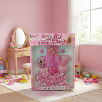 Beary Beauty & Fashion Ensemble de maquillage jouet en plastique, sac rose, pour enfants de 4 à 6 ans, jeu d'imitation, modèle PD-011