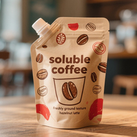 Pochette à bec verseur personnalisée emballage de café liquide sac de gelée de fruits buse alimentaire buvable debout recharge emballage alimentaire liquide