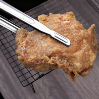 Pince de cuisine en acier inoxydable de 9,8 pouces pour buffet, plats chauds, anti-brûlure, barbecue, pain, steak, pâtes