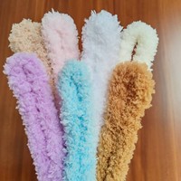 En gros, fil torsadé en polyester 15mm, corail polaire, à haute densité, pour accessoires de poupées faites main et DIY, modèle Puppy Pony