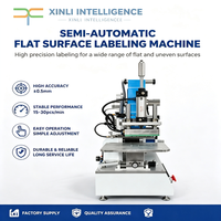 Machine d'étiquetage semi-automatique haute performance pour surfaces planes, idéale pour les bouteilles rondes, les canettes et les sacs