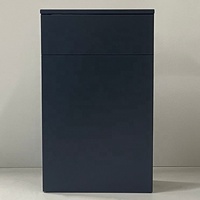 PTB Modern ARNO 500*260 Meuble de toilette de salle de bain noir gris satiné avec plaque de recouvrement