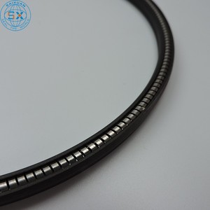 PTFE Corps universel en forme de U <span class=keywords><strong>Joint</strong></span> à lèvre à ressort en acier inoxydable combiné FKM T-eflon <span class=keywords><strong>Joint</strong></span> de piston sous tension à ressort de type V - Product Image 6