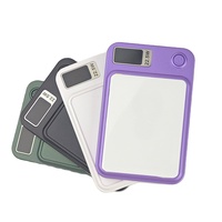 Awesomesub Batterie externe Li-Polymère avec insert en verre pour sublimation, 5000mAh/10000mAh, Chargeur magnétique sans fil rapide Apple/USB, Promotionnel