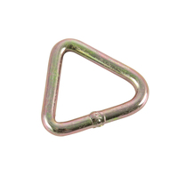 Anneau en D forgé triangulaire en acier de 2 pouces, 5000kg, avec sangle à cliquet en métal zingué, boîte personnalisable emballée