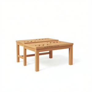 Medium <b>Brown</b> Solid Acacia Wood Coffee <b>Table</b> Modern Nesting Living Room Furniture - Product Image 1