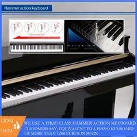 Teclado teclas de piano digital piano eletrônico piano digital martelo ação 88 chave china