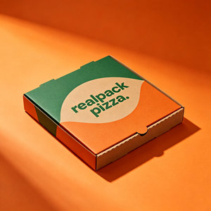 Cajas de Pizza Impresas Personalizadas, Caja de Embalaje de Pizza de Papel Corrugado de Grado Alimenticio con Logotipo para Comida para Llevar de Restaurantes - Product Image 5