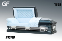 Cercueil américain réglable pour adultes de 28 pouces, en acier 18G, couleurs au choix. Cercueil funéraire moderne et protecteur pour inhumation au sol, usage adulte.
