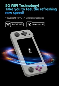 <span class=keywords><strong>Anbernic</strong></span> <span class=keywords><strong>RG505</strong></span> Reproductor de juegos portátil gris de 4,95 pulgadas con giroscopio de seis ejes Hall Joystick Bluetooth WiFi Conectividad - Product Image 5