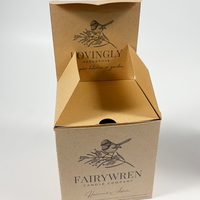 Boîte d'emballage personnalisée en carton rigide pour lotions corporelles en terre cuite avec impression de lignes ondulées, idéale pour les flacons pompe