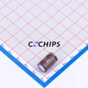 Condensador Electrolítico de Aluminio de Orificio Pasante EKZN101ELL820MJ16S, Orificio Pasante, D10xL16mm 82uF 20% 100V 416mA-120Hz - Product Image 2