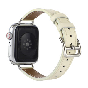 Correa de cuero Swift delgada para mujer, pulsera, correa de lujo para Apple Watch Ultra 8 49mm iWatch 8 7 3 SE 38/40/41/44/45mm - Product Image 6