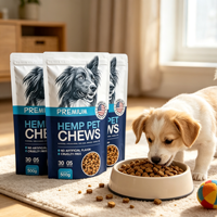 Impression de forme personnalisée, faible MOQ, emballage unique, pochette imprimée pour chien, sacs d'emballage pour aliments pour animaux de compagnie résistants