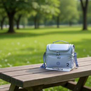 Borsa termica per bento 26x22x17 cm con rivestimento in latta per la conservazione degli alimenti - Product Image 3