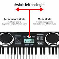 Clavier de piano électronique pour enfants à 37 touches, en plastique ABS, portable, jouet éducatif, instrument de musique, orgue, Noël, anniversaire
