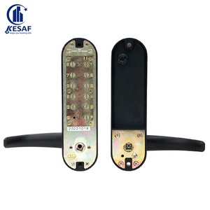Zinc Alloy Durable Modern Code Push Button Door <strong>Lock</strong> Digital Smart Door <strong>Lock</strong> Matt Chrome Black <strong>Digits</strong> <strong>Combination</strong> <strong>Lock</strong> - Product Image 2