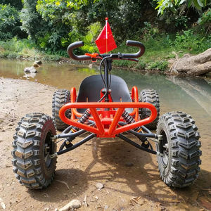 Kart de 90cc con Neumáticos de 8 Pulgadas, Motor de Gasolina de 2 Tiempos, Tracción por Cadena, para Carreras al Aire Libre, Senderos de Selva, Montaña, con Suspensión en las Cuatro <span class=keywords><strong>Ruedas</strong></span> - Product Image 1
