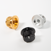 Perillas de Control Mecánico de Volumen de Metal, Aluminio y Acero Inoxidable, Mecanizadas por CNC, Anodizadas y con Moleteado Personalizado