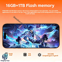 Nouveau Téléphone Android 16 5G Global HD LED 7,3 Pouces 16 Go + 1 To, Batterie 8000 mAh, Navigation GPS, Double Carte SIM CDMA, Étui de Téléphone Inclus, Modèle Spark40 2026