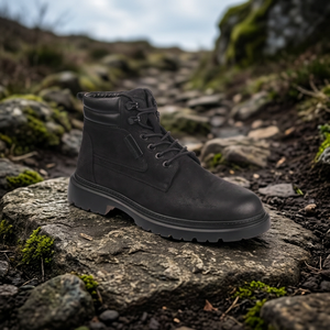 M1147 Botines Chelsea para Hombre con Cordones, de Cuero Genuino, Antideslizantes, Impermeables, Transpirables, Calzado Casual para Caminar en Otoño e Invierno - Product Image 3