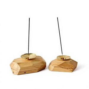 Wooden & Brass Durable <b>Incense</b> Burner Eco Friendly Portable For Home Decoration Tabletop <b>Incense</b> <b>Stick</b> <b>Holder</b> & Burner Gift Sets - Product Image 1