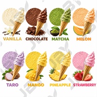 Harga Pabrik Langsung Bubuk Es Krim Rasa Stroberi Campuran Kaya Rasa Tekstur Lembut Sehat Mudah Dibuat Sendiri untuk Toko Ritel Layanan Makanan