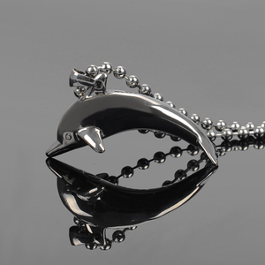 Colgante de oro y acero inoxidable con urna de cremación, elegante - Product Image 2