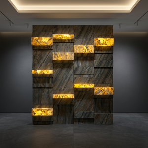 Revêtements muraux en pierre naturelle flexible à prix raisonnable, imperméables et ignifuges pour les murs intérieurs d'appartements, 100% naturels - Product Image 6