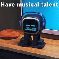 Robot de bureau interactif EMOPET AI avec commande vocale ChatGPT, fonction de danse et personnalité interactive, livré avec station de charge à domicile