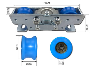 Unité de poulie de porte automatique en acier inoxydable Accessoires internes <span class=keywords><strong>Guide</strong></span> de plancher Ferme-porte coulissante <span class=keywords><strong>pour</strong></span> applications hôtelières en plein air - Product Image 5