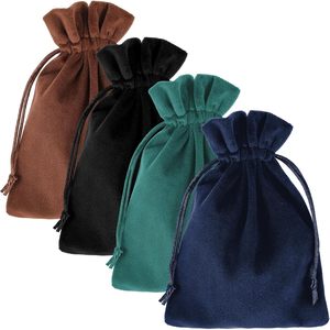 Sac de rangement pour bijoux en coton satiné avec cordon de serrage, impression personnalisée du logo, prix de gros usine, pochette en lin pour bijoux - Product Image 1