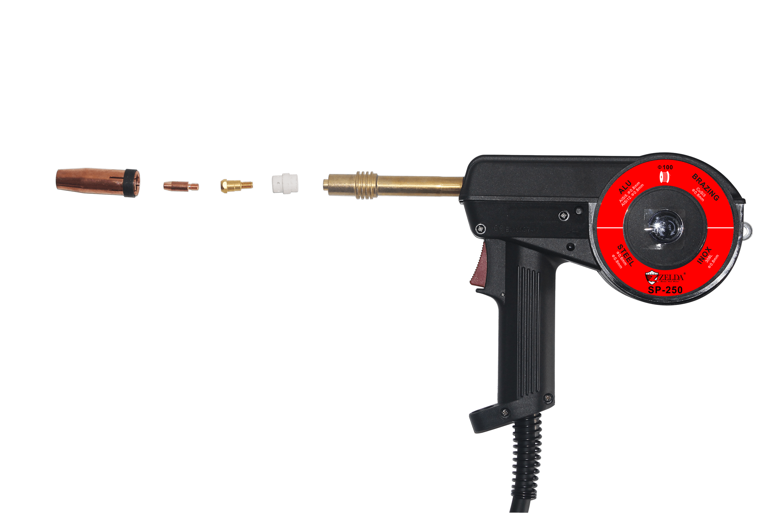 TORCIA PER SALDATURA ALLUMINIO TECNOWELD SPOOL GUN