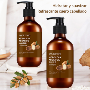 aceite de nuez logotipo personalizado oem largo anti caída del cabello etiqueta privada natural biotina conjunto de champú y aco - Product Image 6
