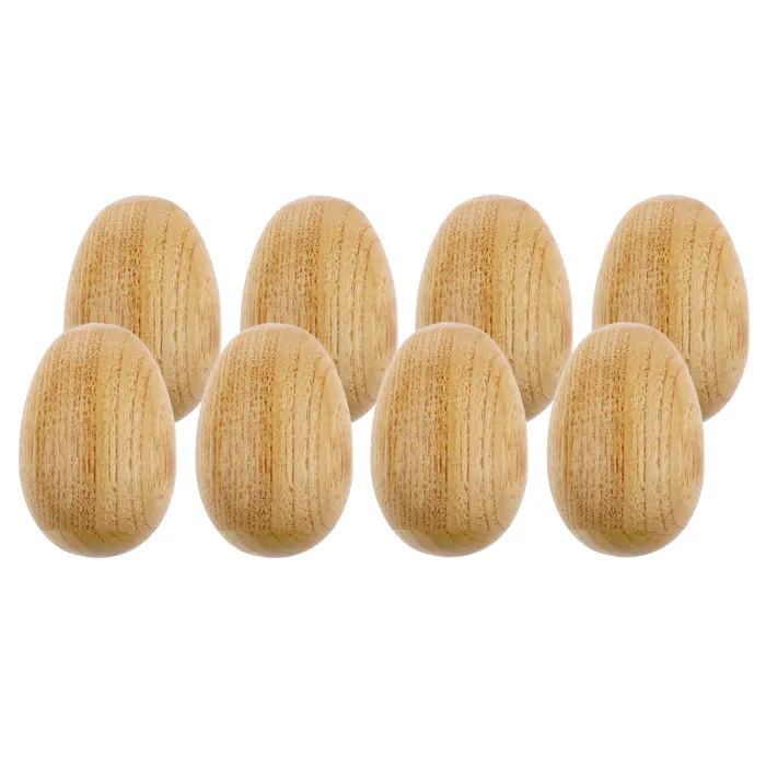 Solid Wooden Eggs Shaker Musical Percussion Instruments Rhythm Shakers For Baby Kids