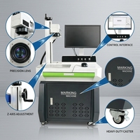 Machine de marquage laser à fibre pour métal, bijoux, verre et plastique, graveur laser industriel pour produits métalliques