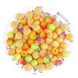 Cabochon en résine 3D miniature, fruits simulés peints à la main (œuf, raisin, orange) pour scrapbooking, DIY, accessoires pour nœuds à cheveux - Product Image 6