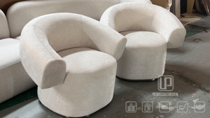 Sillas de Salón Modernas sin Brazos, Tapizadas en Tela, para Sala de Estar, Venta al Por Mayor - Product Image 2