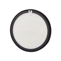 Filter HEPA H13 H14 ukuran bulat dengan porositas 0,3 mikron dan laju aliran 300 CFM untuk pemurnian udara
