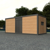Maison modulaire prédécoupée, structure en acier, facile à assembler, bas prix, conteneur à domicile
