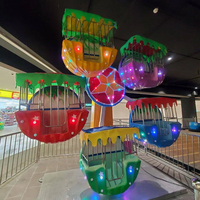 Manège familial en fibre de verre, grande roue pour enfants, manège extérieur pour parc à thème