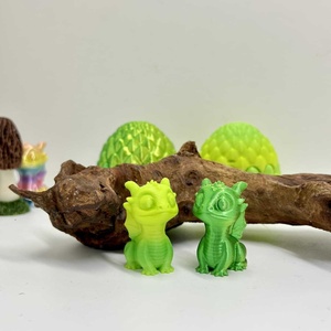 Huevo <span class=keywords><strong>de</strong></span> Dragón Pequeño Impreso en 3D, Ecológico, Regalo para el Día del Niño, Abrible, Venta al por Mayor, Cristal Animal - Product Image 4