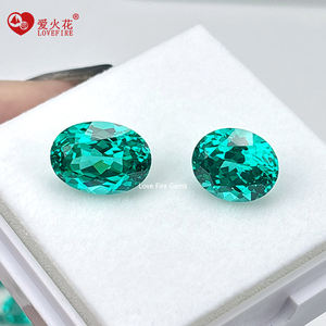 Raiba batu turmalin longgar, batu Lab potongan alami khusus alumunium <span class=keywords><strong>Garnet</strong></span> bentuk Oval sintetik batu graviba YAG - Product Image 3