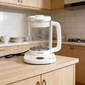 <span class=keywords><strong>Bollitore</strong></span> in Vetro <span class=keywords><strong>per</strong></span> Tisane e Caffè 800 W 1.5 L con Display Temperatura, Funzione Mantenimento Calore, Timer, Cestello <span class=keywords><strong>per</strong></span> Infusione, Pentola <span class=keywords><strong>per</strong></span> Stufati e Cestello Filtrante - Product Image 1