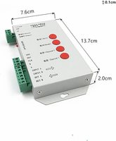 Controlador LED WS1903 WS2811 16703 T1000S WS2813 Programa de 2048 Píxeles con Tarjeta SD DC5-24V