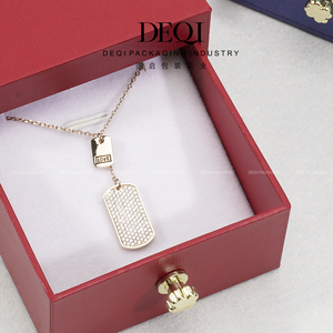 Biểu tượng tùy chỉnh trượt trượt kéo ra ngăn kéo đồ trang sức pemium bông tai vòng Vòng cổ mặt dây chuyền Quà Tặng Bao bì hộp nhựa với chèn - Product Image 3