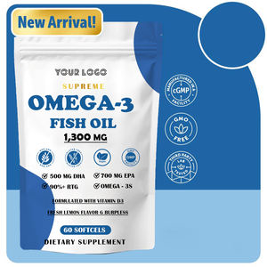 Gélules d'huile de poisson oméga 3 haute puissance à marque privée avec EPA et DHA, formule sans reflux à revêtement entérique pour la santé cardiaque et cérébrale - Product Image 6