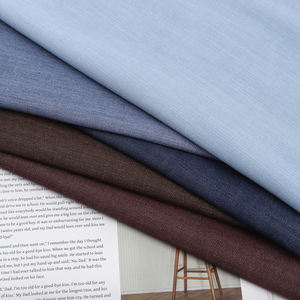 مخزون بالجملة نسيج البوليستر فسكوز نسيج التويل النيلي الدنيم الناعم مختلف الألوان البوليستر للقمصان أو السراويل - Product Image 4